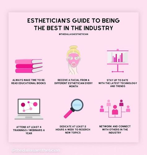 Esthetician Business Aesthetic, Esthetician Products Facials, Books For Estheticians, Marketing Ideas For Estheticians, Esthetician Products Skincare, Becoming An Esthetician Career, Esthetician For Beginners, Medspa Aesthetic Room, 2024 Vision Board Esthetician