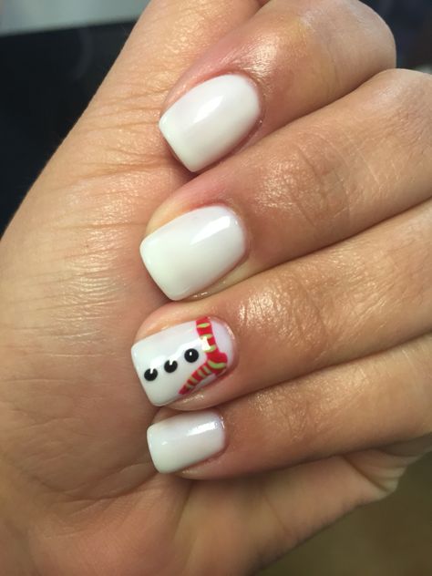 Snowmen Nails, Simple Gel Nail Designs, Nail Practice, Snowman Nails, Kids Nail Designs, Christmas Nails Easy, Nails Easy, Cute Nail Art Designs, Simple Gel Nails