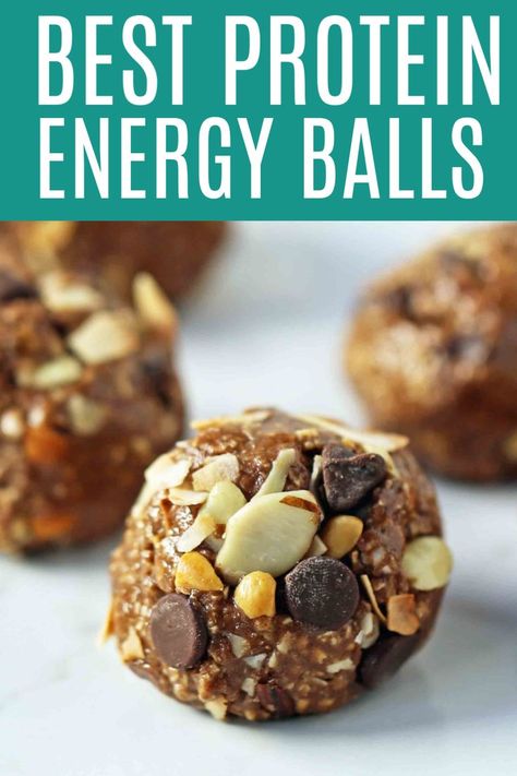 Homemade Protein Bites Energy Balls, Whey Protein Energy Balls, No Bake Power Balls Energy Bites, Power Bars Recipe Protein Energy Balls, High Protein Low Carb Energy Balls, Basic Energy Ball Recipe, Power Energy Balls, Protein Balls With Dates Energy Bites, Best Protein Balls Energy Bites