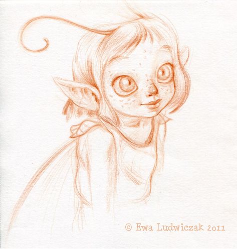 Pixie Illustration, Fairy Sketches, Eyes Illustration, Pixie Art, Side View Drawing, Elf Drawings, Pencil And Watercolor, Fae Art, Pixie Fairy