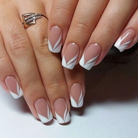 French Manicure Designs, Wedding Nails French, French Manicure Nails, Nagel Tips, Stylish Nails Designs, French Nail Art, French Nail Designs, Best Nail Art Designs, Manicures Designs