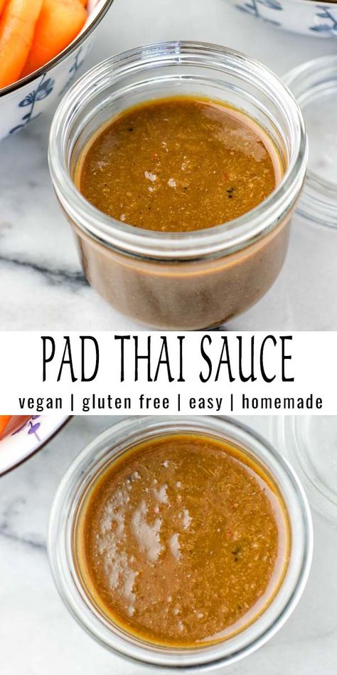 Homemade Pad Thai Sauce, Pad Thai Sauce Recipe, Thai Sauce Recipe, Vegan Pad Thai Sauce, Homemade Pad Thai, Vegan Pad Thai, Pad Thai Sauce, Pad Thai Noodles, Cibo Asiatico