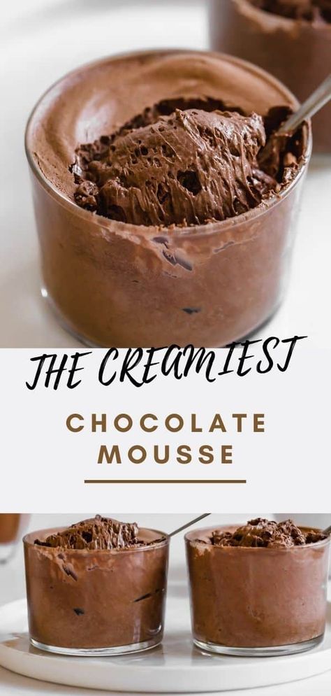 Chocolate Mousse For One, Choc Moose Recipe, Rich Chocolate Mousse Recipe, Homemade Chocolate Mousse Easy, Light Chocolate Mousse, Chocolate Mascarpone Mousse, Chocolate Mousse Ideas, Easy Choc Mousse Recipe, The Best Chocolate Mousse Recipe