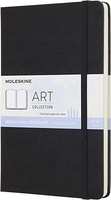 Moleskine 13 x 21 cm Large Art Collection Watercolour Notebook Sketchbook Album for Drawing with Hard Cover, Paper Suitable for Water, Colours and Watercolour Pencils, Black, 72 Pages : Moleskine: Amazon.co.uk: Stationery & Office Supplies Watercolour Notebook, Water Paper, Moleskine Sketchbook, Moleskine Art, Watercolour Pencils, Watercolor Journal, Watercolor Sketching And Journaling, Drawing Pad, Watercolor Sketchbook