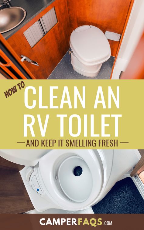 Camper Toilet, Rv Cleaning, Travel Trailer Organization, Rv Toilet, Camper Maintenance, Travel Trailer Living, Camper Trailer Remodel, Rv Bathroom, Rv Travel Trailers