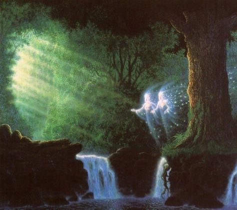 Gilbert Williams, Fairy Aesthetic, Visionary Art, Forest Fairy, The Grove, 판타지 아트, Ethereal Art, Spiritual Art, Divine Feminine