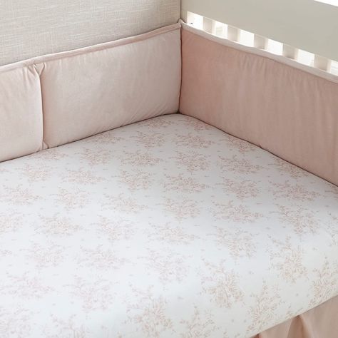 Amazon.com: Levtex Baby - Heritage Crib Fitted Sheet - Fits Standard Crib and Toddler Mattress - Floral - Blush and White - Nursery Accessories - 100% Cotton : Baby Crib Fitted Sheet, Nursery Canopy, Baby Room Themes, Crib Bedding Girl, Baby Sheets, Baby Soft Skin, Toddler Mattress, Baby Crib Bedding