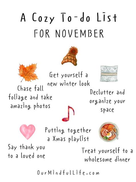 November List Things To Do, What To Do In November, November Things To Do, November Quotes Fall, November Quotes Motivation, November Wellness, November To Do List, November Vision Board, November List