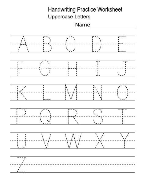 Dash Trace Handwriting Worksheet - Free Kindergarten Handwriting Worksheets For Kindergarten, Capital Letters Worksheet, Writing Worksheets Kindergarten, Alphabet Practice Sheets, Alphabet Practice Worksheets, Kindergarten Handwriting, Alphabet Writing Practice, Writing Practice Sheets, Printable Alphabet Worksheets