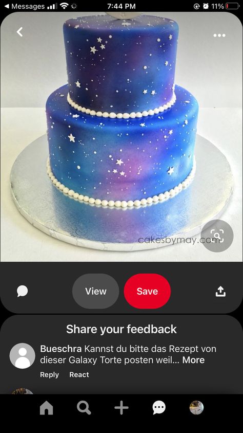 Aurora Sky, Nighttime Sky, Galaxy Cake, Party 2023, Galaxy Colors, Baby Activities, Diy Cake Decorating, Space Birthday, Diy Cake