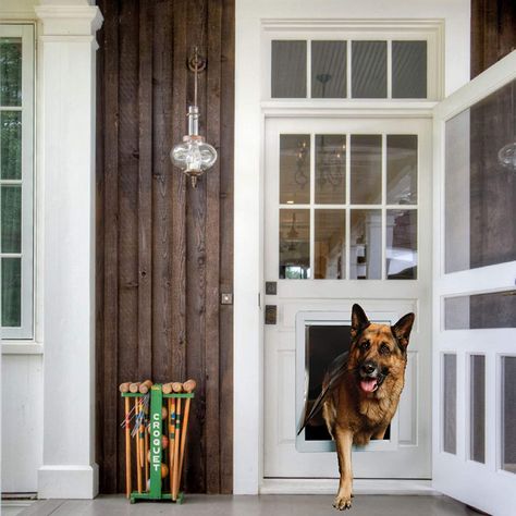 Amazon.com : Ideal Pet Products Designer Series Plastic Pet Door with Telescoping Frame, Medium, 7" x 11.25" Flap Size : Pet Supplies Sliding Glass Door Screen, Best Dog Door, Dog Doors, Pet Doors, Pet Door, 120 Lbs, Cat Door, Dog Door, Pet Safety