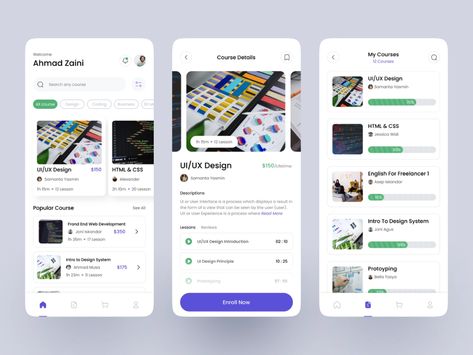 Best App Design, Ui Ux Design Course, Class App, Mobile App Templates, Programming Apps, App Promotion, Mobile Application Design, Slider Design, Mobile App Design Inspiration