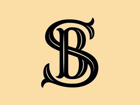 Thank you EVERYONE for the amazing feedback and thoughts on my previous post. It's helped a ton. Here's the updated monogram. After your feedback, this monogram has improved so much. Now I'm finall... Sb Tattoo, Initials Logo Monograms, B Letter Images, Makeup Artist Logo Design, Sb Logo, P Logo Design, S Letter Images, Initials Logo Design, Makeup Artist Logo