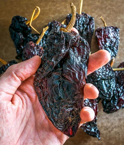 The Anchos in this batch were a bit smaller so I'm using 20 of them for this version. Ancho Chile Recipes, Unique Chili Recipes, Chile Recipes, Mexican Recipe, Ancho Chili, Dried Peppers, Chile Pepper, Chipotle Pepper, Latin Food