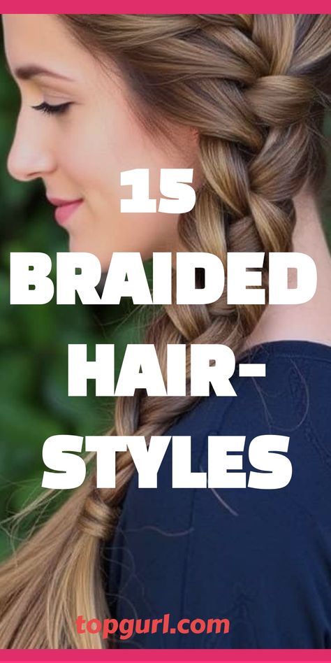 Braided Hairstyles for Women Pancake Braid Hairstyles, Braids For Blondes, Cute Everyday Braided Hairstyles, Simple Hairstyles For Long Hair Braid, Wide Braid Hairstyles, Front Side Braid Hairstyles, Fun Braided Hairstyles For Long Hair, Long Hair Styles Braids Easy, Side Part With Braid And Curls