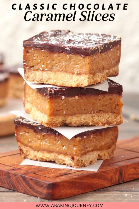 Biscuit Base Desserts, Biscuit Base Recipe, Easy Caramel Slice, Caramel Slice Recipe, Caramel Slices, Australian Snacks, Australian Recipes, Millionaires Shortbread, Chocolate Caramel Slice