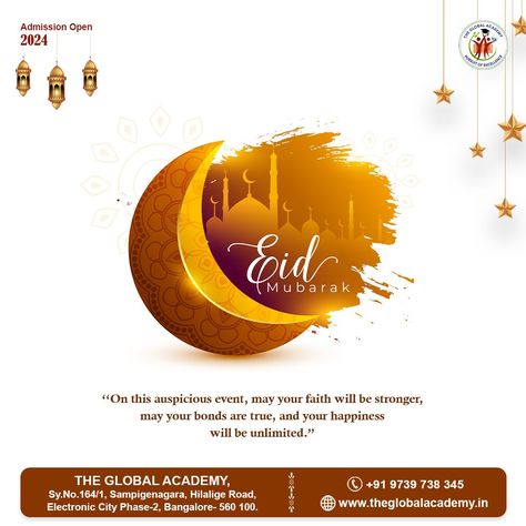 On this joyous day of Eid, let’s come together to celebrate kindness, generosity, and unity. The Global Academy wishes you and your family an Eid filled with love and joy. Eid Mubarak! 💖 . . . . . . . . #EidAlFitr #eidmubarak2024 #Ramadan #ramadan2024 #UnityInDiversity #Ramzan #ramzan2024 #electroniccityphase2 #AdmissionsOpen #bestschoolever #admissions2024_25 #school #bestschoolsnearme #theglobalacademy #Admission2024 #EnrollNow Unity In Diversity, Eid Al Fitr, Eid Mubarak, Come Together, Ramadan, With Love, Let It Be