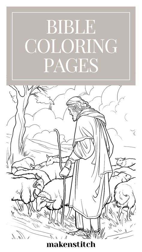 Free Bible coloring pages for both kids and adults, perfect for Sunday school or reflection. Download and print your favorite Bible stories! Bible Story Coloring Pages, Free Sunday School Printables, Free Bible Coloring Pages, Bible Coloring Sheets, Cross Coloring Page, Jesus Coloring Pages, Sunday School Coloring Pages, Bible Drawing, Free Coloring Sheets