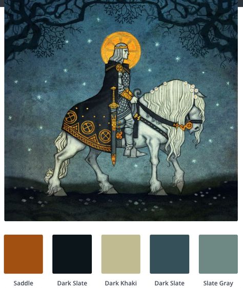 My friend loves Norse mythology and I found this amazing picture. I used a color palette creator from canva.com to create a palette to use. The original picture is by JOHAN EGERKRANS Mythology Color Palette, Viking Colour Palette, Warrior Color Palette, Dnd Character Color Palette, Fantasy Color Palette Concept Art, Fantasy Color Pallete, Tarot Color Palette, Dnd Color Palette, Greek Mythology Color Palette