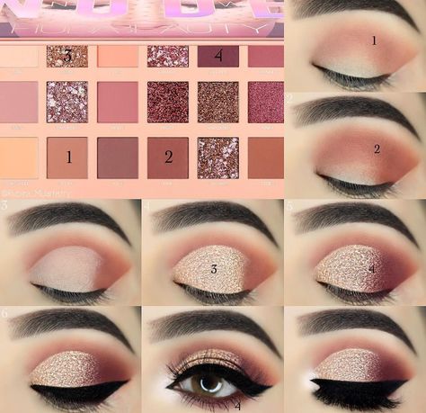 Eye Makeup Tutorial For Beginners, Natural Eyeshadow Looks, Teknik Makeup, Everyday Eyeshadow, Make Up Designs, Natural Eye Makeup Tutorial, Bentuk Alis, Mekap Mata, Makeup Steps