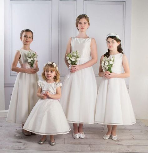 Organza Flower Girl Dress, Silk Organza Dress, Silk Bridesmaid Dresses, Junior Bridesmaids, Satin Flower Girl Dress, Toddler Flower Girls, British Wedding, Cheap Flower Girl Dresses, October 5th