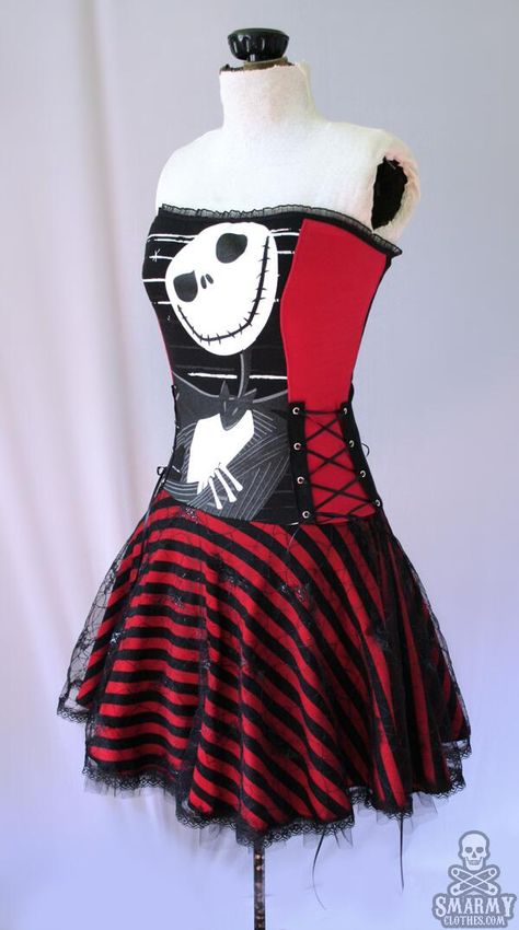 Finishing up an order for one of these Nightmare Before Christmas dresses: Diy Punk Clothes, Scene Clothing, Nightmare Before Christmas Dress, Nightmare Before Christmas Wedding, Jack The Pumpkin King, Christmas Clothing, Gothic Clothes, Rockabilly Dress, Punk Outfits