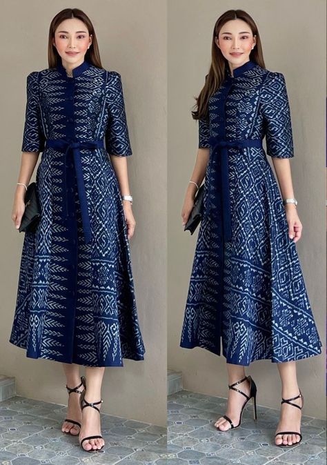 Dress Songket Modern, Batik Dress Design, Dress Batik Modern Fashion Style, Filipiniana Dress Modern, Long Dress Batik, Dres Batik, Dress Batik Modern, Model Dress Batik, Modern Filipiniana Dress