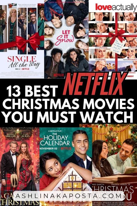 13 Best Romantic Christmas Movies to watch on Netflix to Get You in the Holiday Spirit — ASHLINA KAPOSTA Christmas Rom Com Movies, Netflix Holiday Movies, Twinkling String Lights, Netflix Christmas Movies, Funny Christmas Movies, Freddie Prinze, Best Christmas Movies, Christmas Romance, Holiday Movies