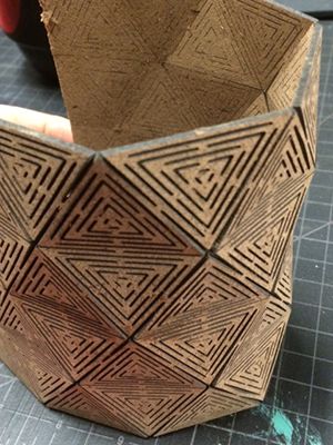 Cardboard Hinge, Wooden Hinges How To Make, Wood Honeycomb, Living Hinge Laser Patterns, Wooden Honeycomb, Living Hinge, Cnc Machine Projects, Geometric Furniture, Origami Architecture