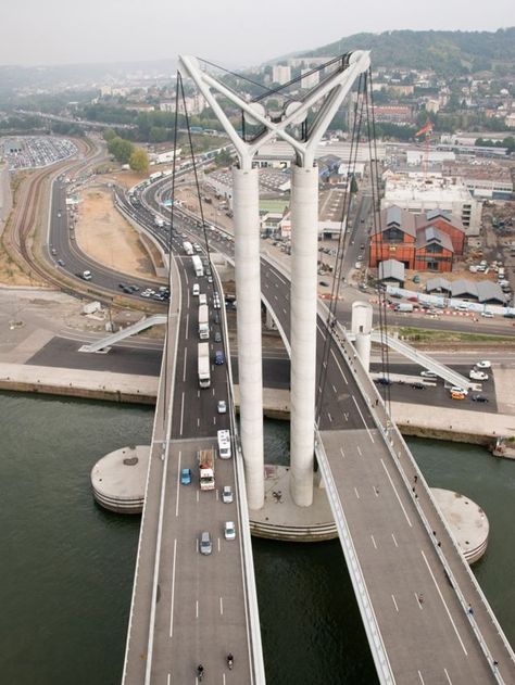 France Bridge, Lift Bridge, Rouen France, River Seine, Gustave Flaubert, Famous Bridges, Bridge Construction, Building Furniture, Normandy France