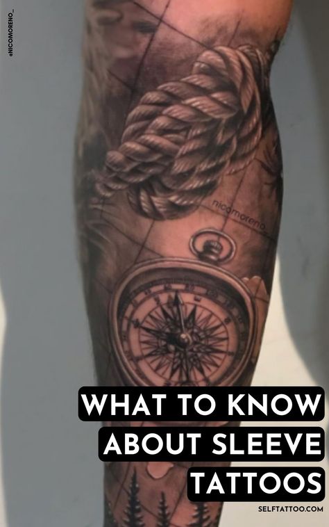 Tattoo Ideas For Men Right Arm, Sleeve Themes For Men, Filling In Sleeve Tattoo Spaces, Life Journey Tattoo Sleeve, Men’s Arm Sleeve Tattoo Ideas, Deep Meaning Tattoos For Men Sleeve, Minimalist Full Sleeve Tattoo, Men’s Traditional Arm Sleeve, Lower Arm Sleeve Tattoos Men