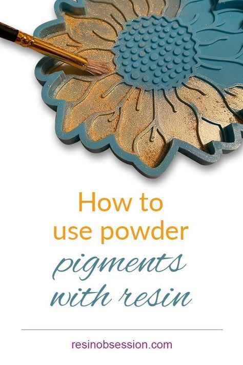 Learn how to use powder pigments to color your resin projects. Click pin to learn 7 tricks. . . . . #resin #resincrafts #resinobsession Resin Dollar Tree Hacks, Mica Powder Resin Art, How To Mix Mica Powder With Resin, Painting Resin Molds, Coloring Epoxy Resin, How To Use Mica Powder In Resin, Resin Mica Powder Ideas, Easy Diy Resin Projects, Cricut Epoxy Projects