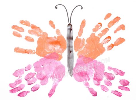 Accelerate Center: Fun Friday: Hand Print Butterfly's! Handprint Butterfly, Butterfly Craft, Footprint Crafts, Print Butterfly, Hand Prints, Handprint Craft, Footprint Art, Handprint Crafts, Daycare Crafts