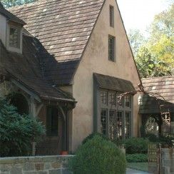 New Construction | Carraway & Associates Architects Stucco Colors, French Exterior, Stucco Homes, Stucco Exterior, European Farmhouse, Bethlehem Pa, Tudor House, Tudor Style, Exterior Paint Colors