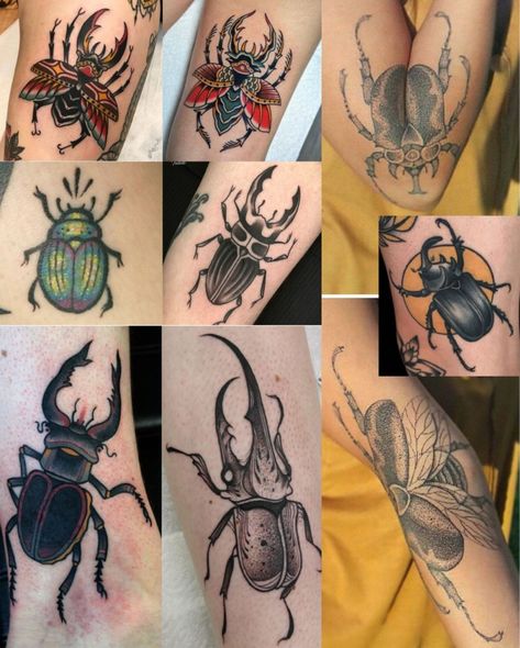 8 of my favorite beetle tattoos (horned, Japanese, etc.) 🪲 Horned Beetle Tattoo, Japanese Beetle Tattoo, Rhino Beetle Tattoo, Beetle Tattoos, Horned Beetle, Rhino Beetle, Beetle Tattoo, Japanese Beetles, Under My Skin