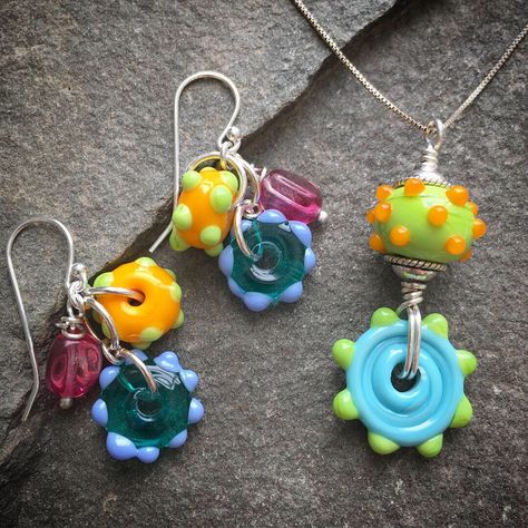 Lampwork Bead Earrings, Lampwork Glass Pendants, Lampwork Bead Jewelry, Lampwork Pendant, Lampwork Necklace, Lampwork Focal Bead, Lampwork Jewelry, Lampwork Earring, Glass Beads Jewelry