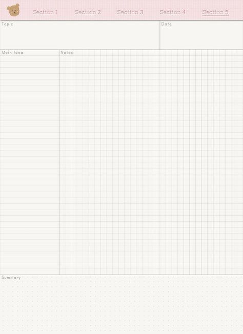 Notes On Tablet, Templates Notes, Notebook Paper Template, Learning Template, Daily Planner Sheets, Cornell Notes Template, Goodnotes Notebook, Writing Paper Template, Better Writing