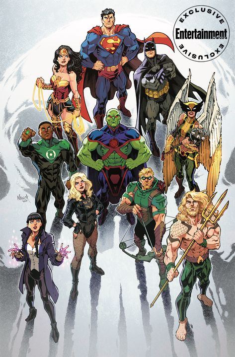 Justice League Art, Todd Nauck, Art Dc Comics, Justice League Comics, Comics Characters, The Justice League, Dc Comics Heroes, Superhero Team, Univers Dc