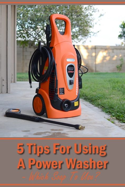 5 Tips For Using A Power Washer: Which Soap To Use? Pressure Washer Soap Diy, Mens Dresses, Pressure Washer Tips, Washer Cleaning, Homestead Lifestyle, Concrete Cleaner, Best Pressure Washer, Clean Concrete, Mens Blazers