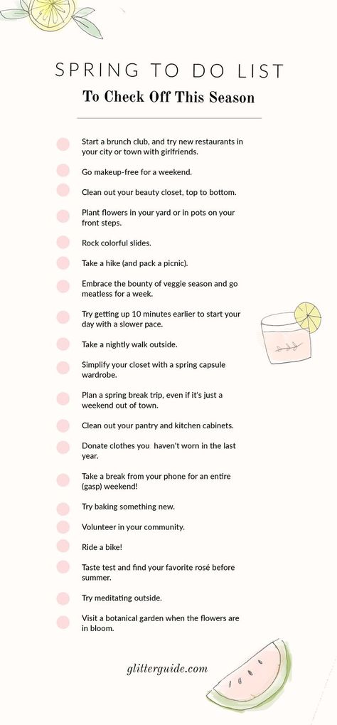 Spring List Things To Do, Spring Holidays Activities, Seasonal To Do List, Spring Bucket List Ideas, Things To Do In The Spring, Easter Bucket List, Spring Things To Do, Spring To Do, Spring Bucket List Aesthetic