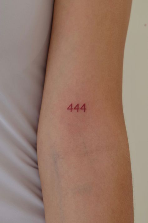 222 Red Ink Tattoo, 444 Tattoo In Red, 49 Tattoo Number, 444 Back Tattoo, Red Angel Number Tattoo, Red 222 Tattoo, 444 Red Ink Tattoo, 444 Red Tattoo, Red Number Tattoo