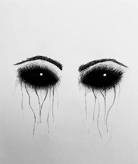 Blacked Out Eyes Drawing, Scary Eye Sketch, Creepy Love Drawings, Demonic Eye Tattoo, Spooky Eye Drawing, Drawing Monsters Creepy, Vampire Sketch Pencil, Ghoul Drawing Ghost, Scary Eye Tattoo