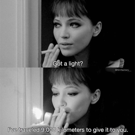 dm for promo on Instagram: “Alphaville (1965)” French New Wave, Anna Karina, Movies Quotes Scene, Jean Luc Godard, Septième Art, French Cinema, Film Quotes, Grunge Photography, Vintage Portraits