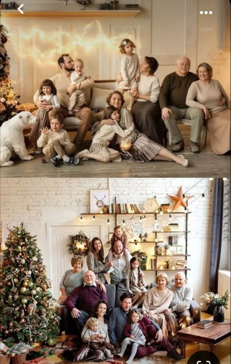 Family Pictures In Front Of Fireplace, Large Family Indoor Photo Shoot Ideas, Large Family Christmas Pictures, Christmas Picture Outfits Family, Family Christmas Picture Outfits, Christmas Pictures With Baby, Family Christmas Pictures With Baby, Christmas Pictures Outdoor, Family Christmas Pictures Outdoor