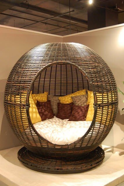 Wicker Garden Furniture, Reading Nook Chair, Cuddle Chair, Pod Chair, Furnitur Ruang Keluarga, Bedroom Nook, Backyard Furniture, Cozy Reading Nook, Diy Chair