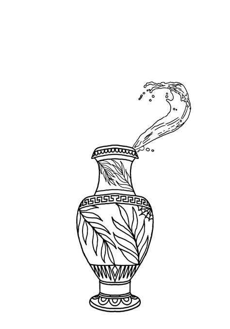 Aquarius Vase Tattoo, Patch Work Tattoos, Stencils Tattoo, Vase Tattoo, Line Drawing Tattoos, Art Nuevo, Daffodil Tattoo, American Traditional Tattoo Ideas, Traditional Tattoo Ideas