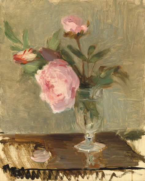 National Gallery of Art on Twitter: "Nature brings out the best in all of us.🌱 Start your week off on a high note with a little parcel of peonies from Berthe Morisot. 🖼 Berthe Morisot, “Peonies,” 1869, oil on canvas… https://t.co/WN1vrhoC0K" Peony Art, Berthe Morisot, Peony Painting, Tableau Art, Farmhouse Art, Hur Man Målar, Oil Canvas, Edgar Degas, Pierre Auguste Renoir