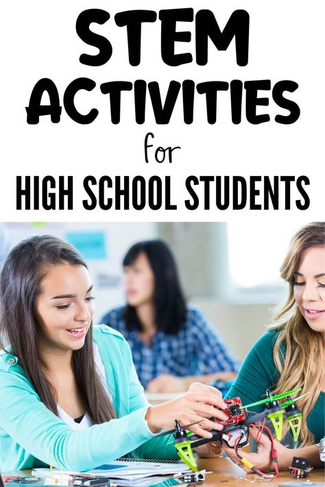 STEM activities for high school students are sometimes hard to find, but STEM activities for teens are still super important to include in your homeschool lesson plans for high schoolers. Check out this list of `in-depth complex STEAM activities for high schoolers that your teens are going to love! Fun Activities For Middle School, School Students Images, Stem Activities For Middle School, Activities For High School Students, Stem High School, Stem Activities Middle School, Activities For High School, Homeschool Stem, Fun Stem Activities