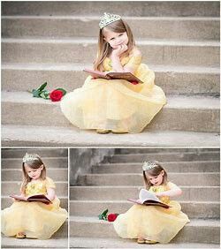 Disney Princess Photoshoot, Princess Photoshoot, Casual Photoshoot, Princess Shot, Princess Photo Shoot, Toddler Photoshoot, Cute Sundress, Disney Princess Belle, Princess Photo