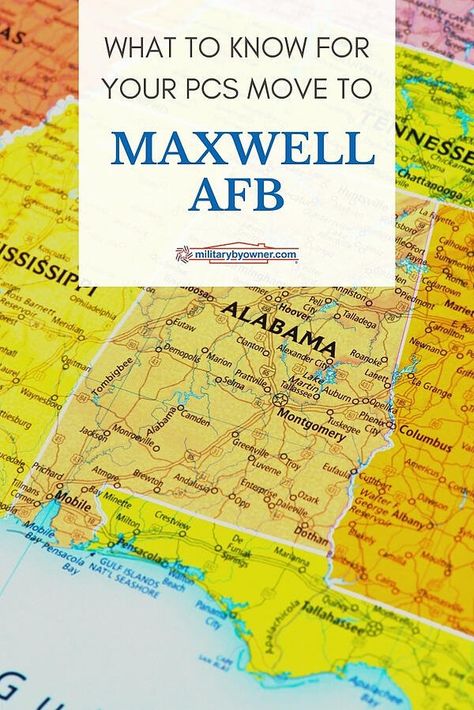 Do you have a PCS move to Maxwell Air Force Base or Gunter Annex near Montgomery, Alabama? Here's a round up of the most important things to know! #airforce #maxwellafb #alabama #montgomery #prattville Air Force Base Housing, Prattville Alabama, Usmc Filbe Pack, Military Base Housing, Pcs Move, Eglin Air Force Base Florida, Where To Move U.s. States, Base Housing, Military Lifestyle